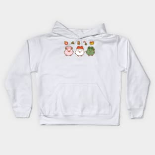 Cute Bunnies Christmas Kids Hoodie